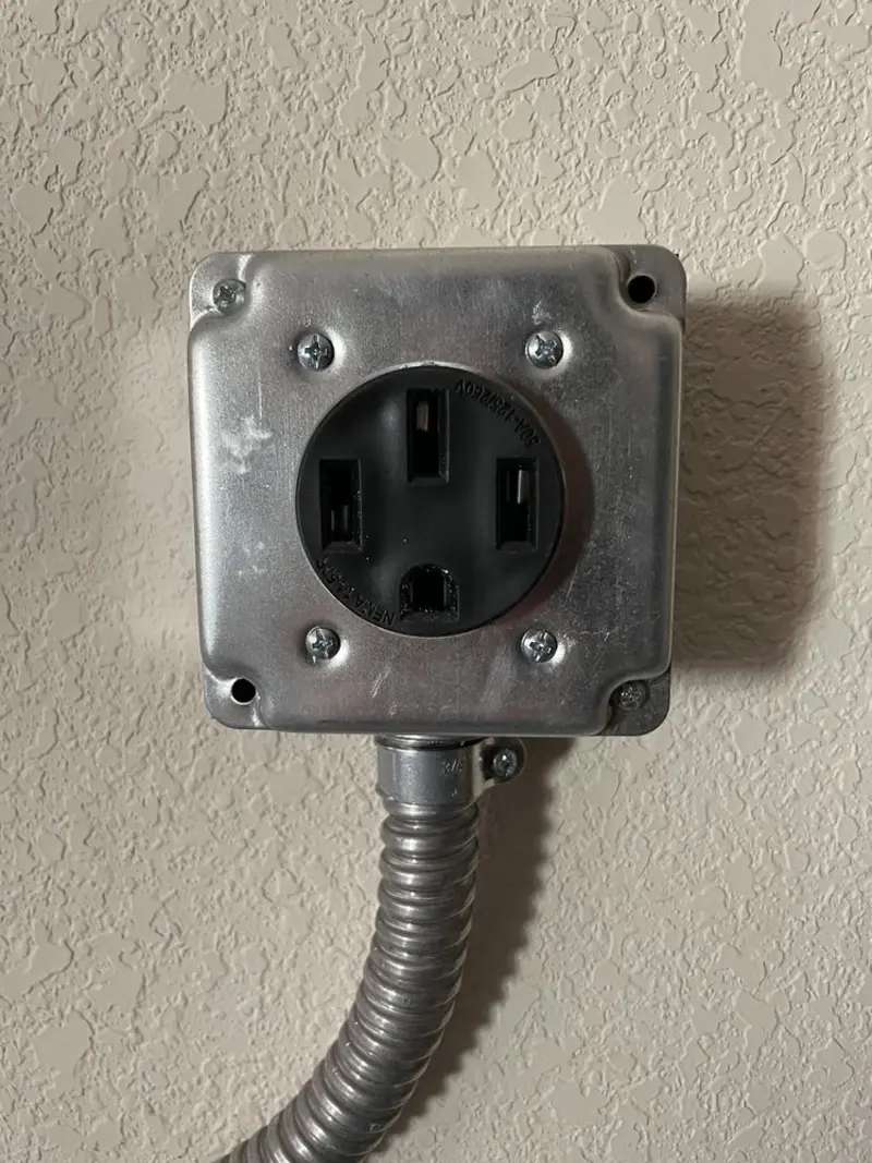 NEMA 14-50 outlet installed for Smart Home Electrical in Leisure World